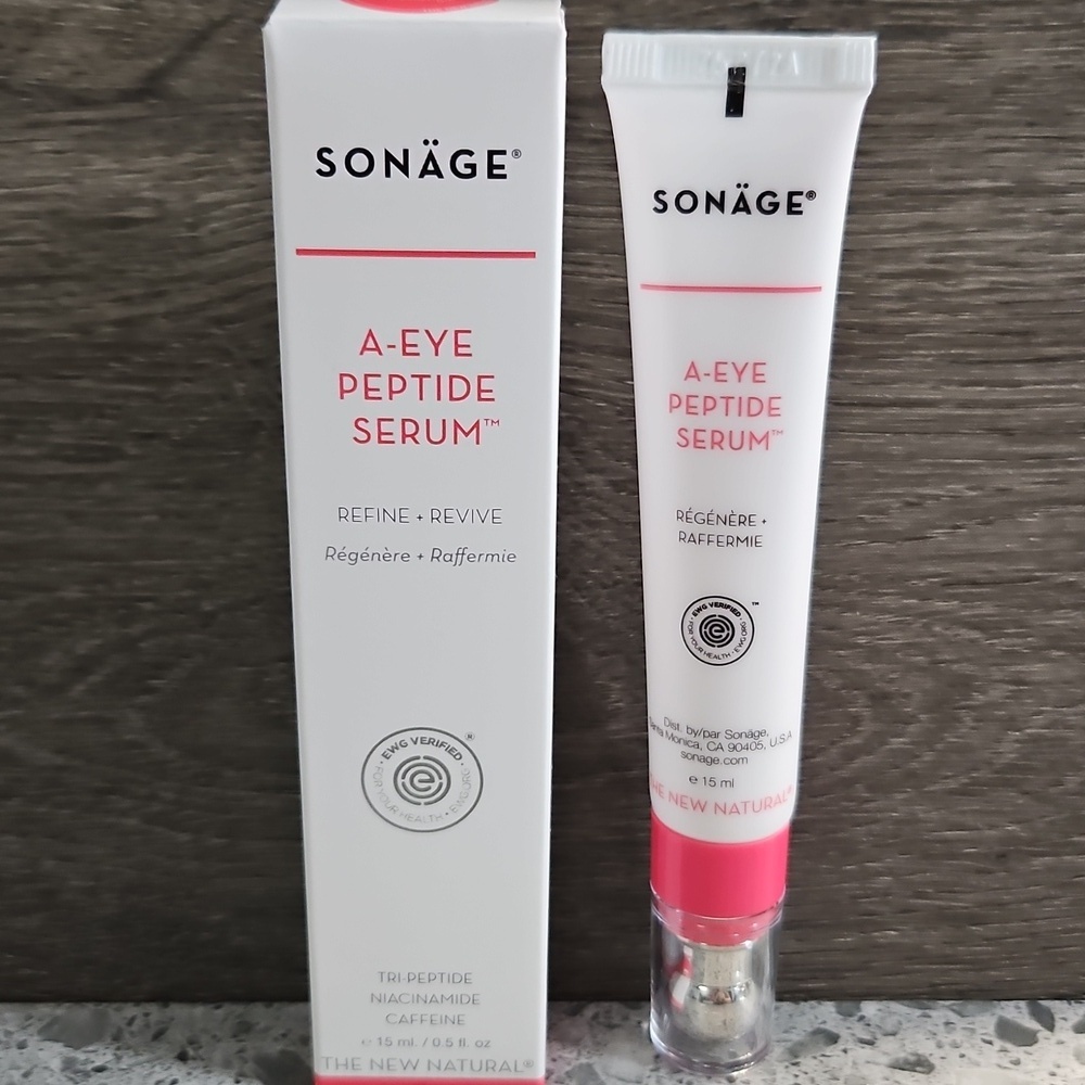 SONAGE SKINCARE A-Eye Peptide Serum NEW MSRP $48 Niacinamide Caffeine Peptides